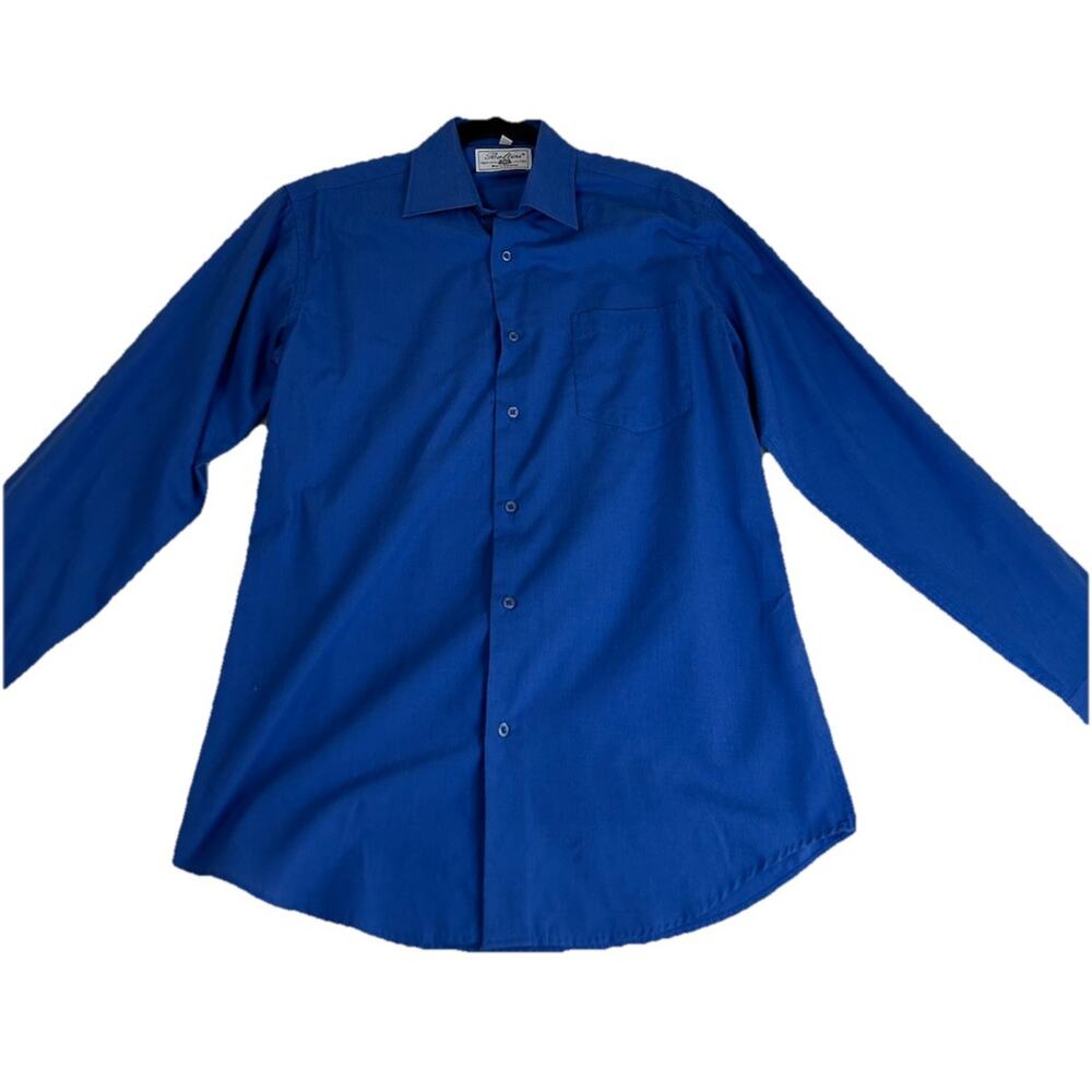 Boltini Italy Men’s Blue Long Sleeve Collared Casual Button-Down Shirt Small